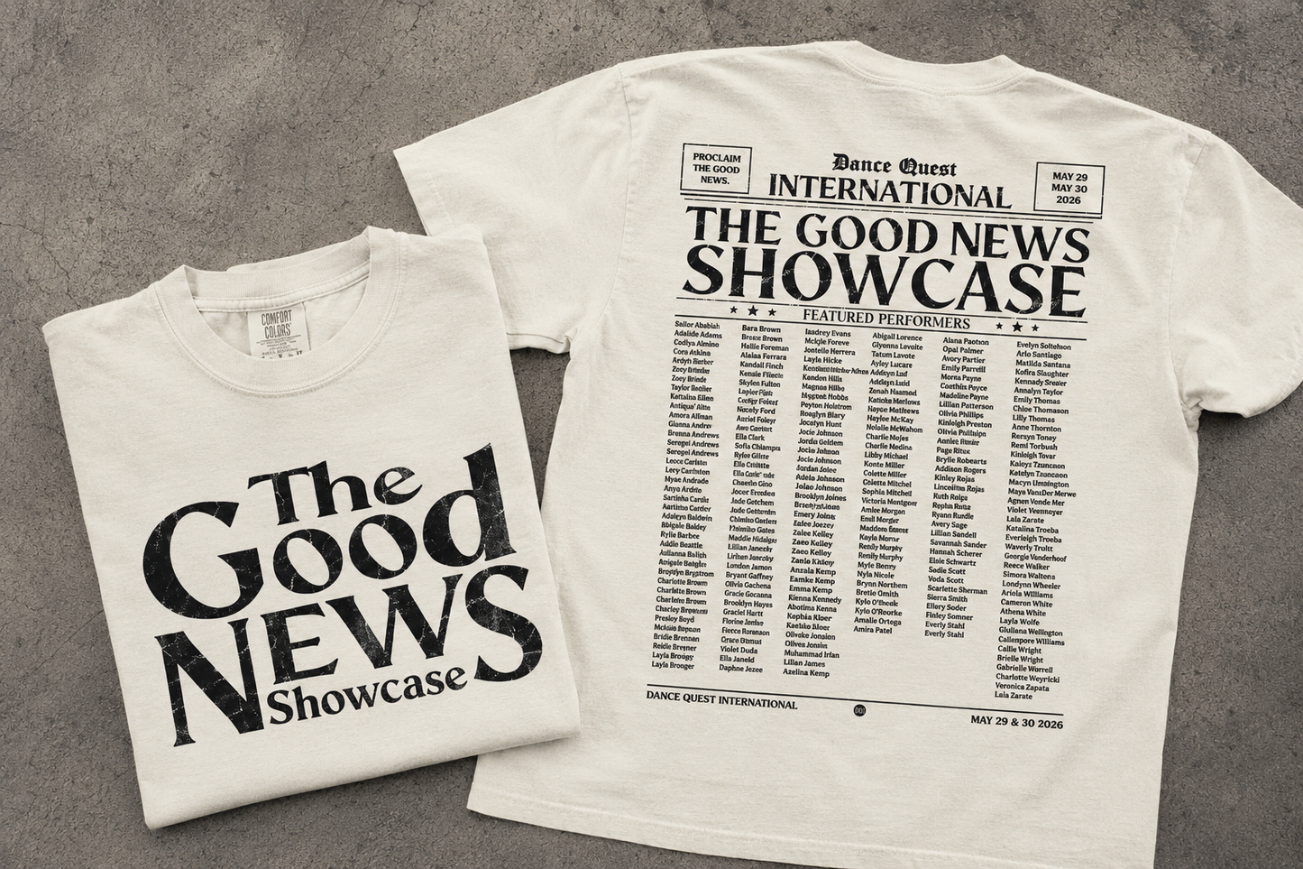 PREORDER The GOOD NEWS Showcase Tee
